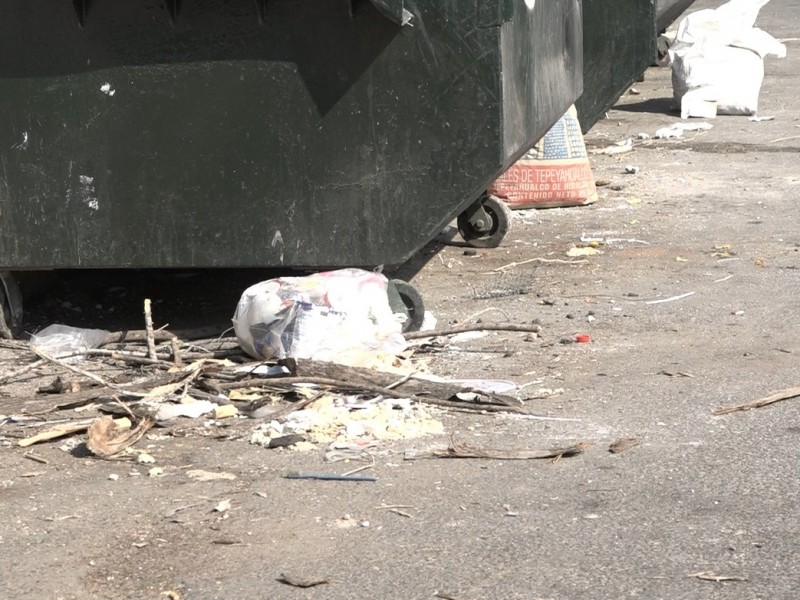 Basura foco de infección en la 105 poniente