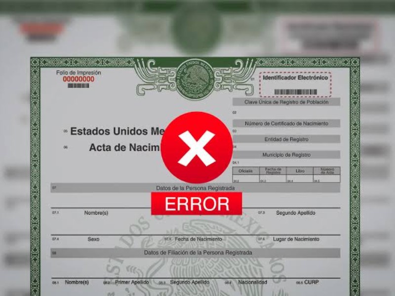 Beneficia a ciudadanos correcciones gratis en documentos del Registro Civil