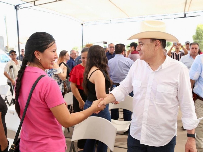 Beneficia gobernador Alfonso Durazo con acciones de salud, educación, seguridad
