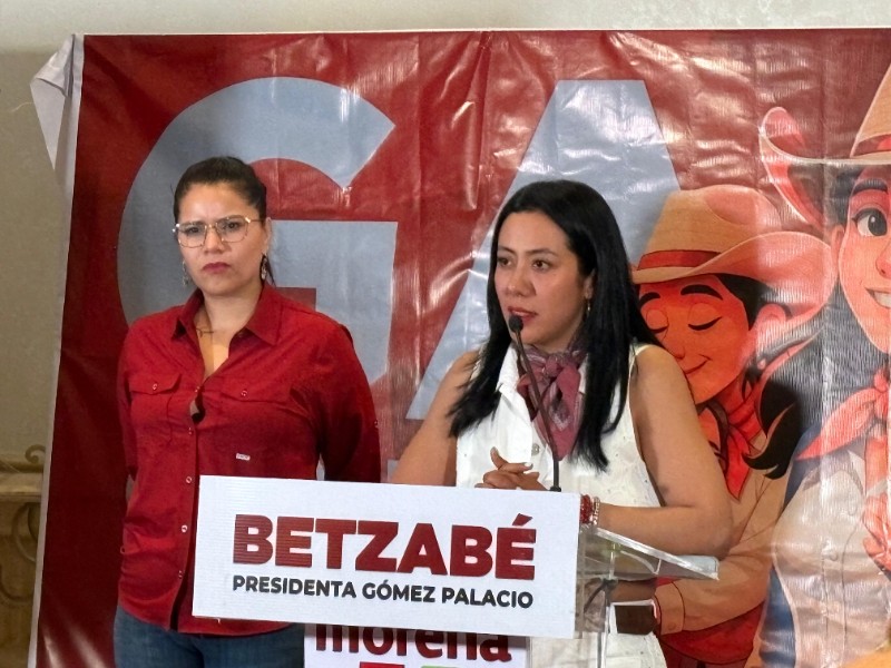 Betzabé Martínez se declara ganadora en Gómez Palacio