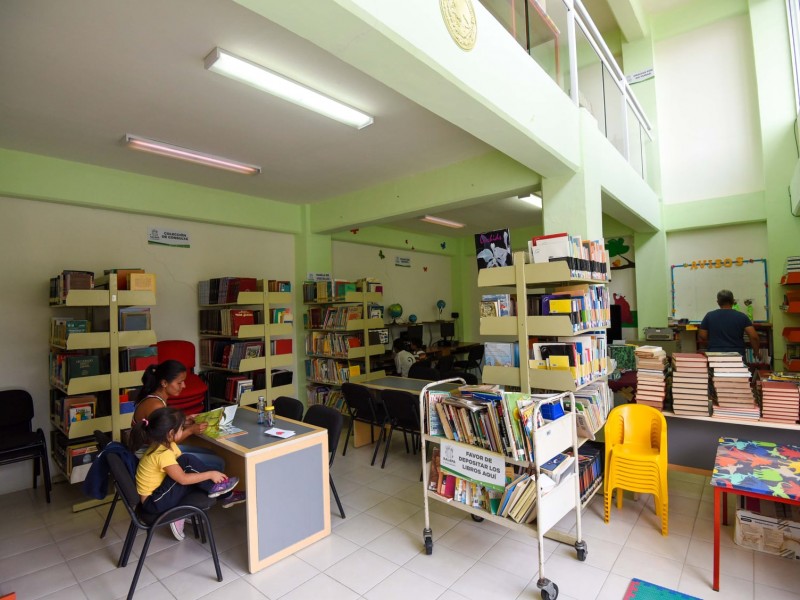 Bibliotecas municipales a disposición de estudiantes por pandemia en Xalapa
