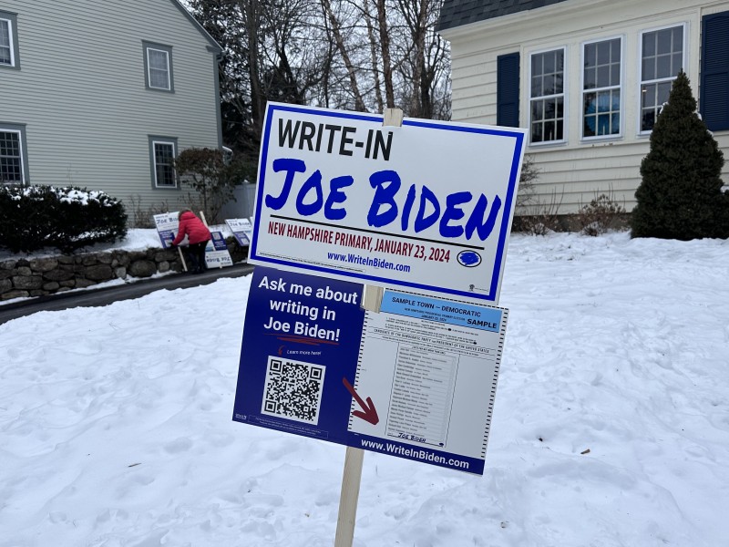 Biden, el gran ausente de las primarias de New Hampshire