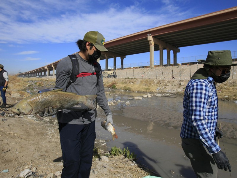 Binacionales limpian cauce del Río Bravo