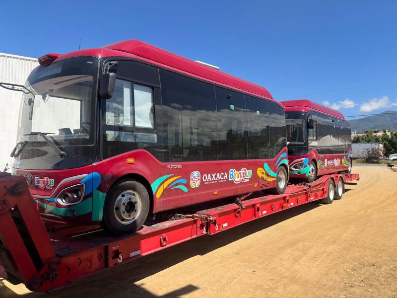 BinniBus incorpora nuevas unidades eléctricas para el transporte público en Oaxaca