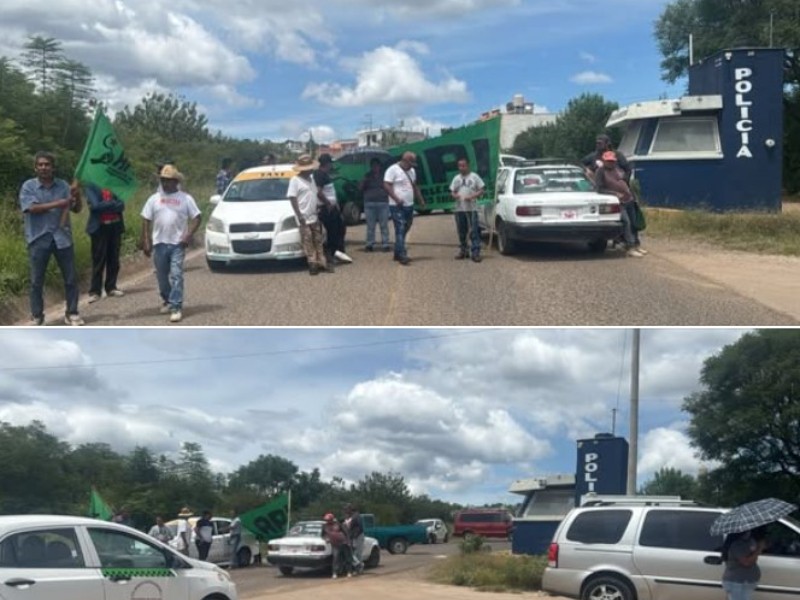 Bloquean carretera en Huajuapan por motocicleta retenida