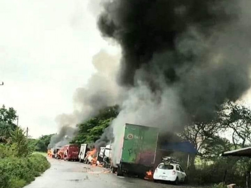 Manifestación se sale de control en Tantoyuca