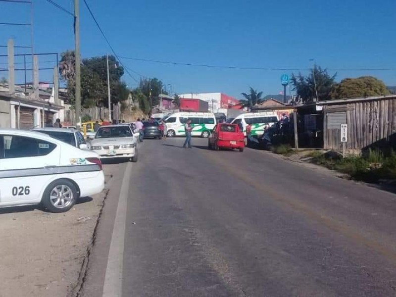 Bloqueo en tramo Teopisca -Comitán