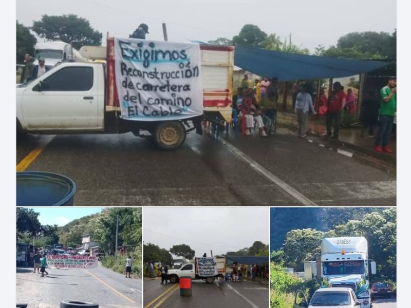 Bloqueos en el Istmo dejan sin tránsito hacia Huatulco y Veracruz