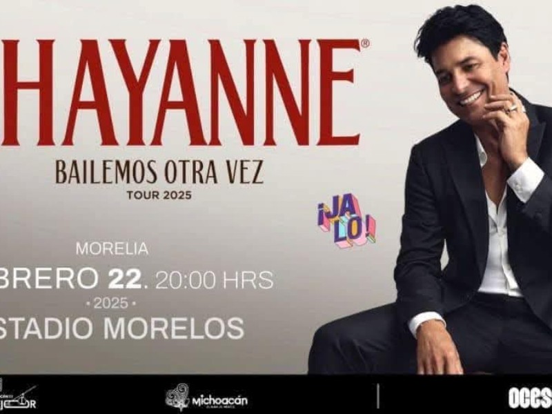 Boletos para concierto de Chayanne serán a cambio de croquetas
