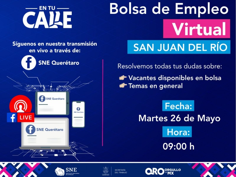 Bolsa de Empleo Virtual para SJR oferta 150 plazas