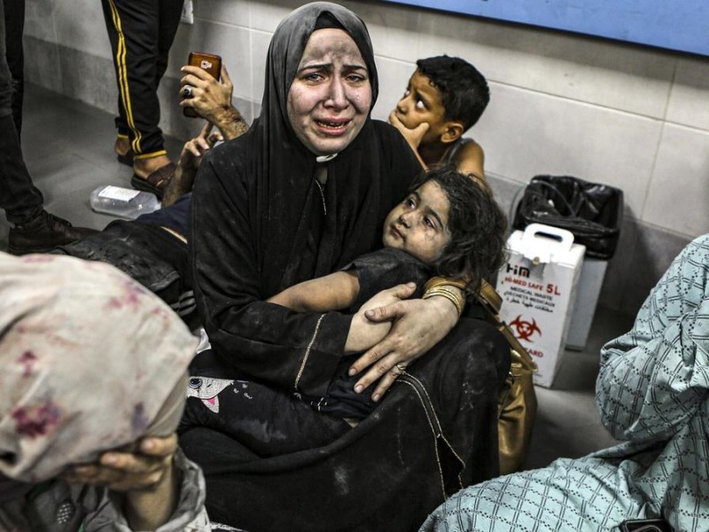Bombardeo a hospital en Gaza deja 500 muertos