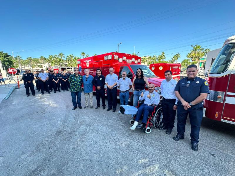 Bomberos de cabos san lucas reciben nueva ambulancia por aumentó prehospitalario