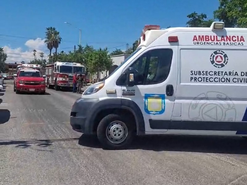 Bomberos de La paz controlan fuga de gas en fraccionamiento Perla