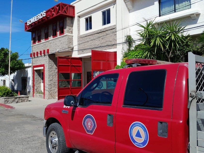 Bomberos de Navojoa habilitan albergues ante intensas lluvias de fin de semana
