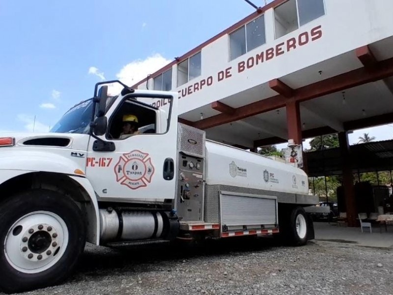 Bomberos de Tuxpan requieren de pipas