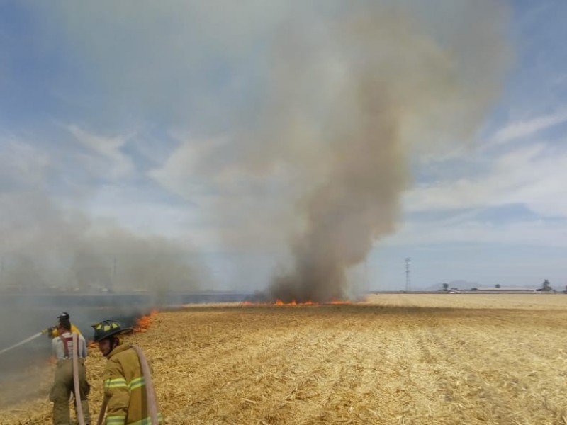 Bomberos llama a evitar la quema de soca