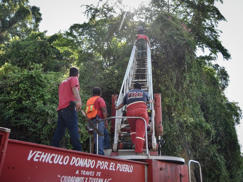 Bomberos trabajan con carencias