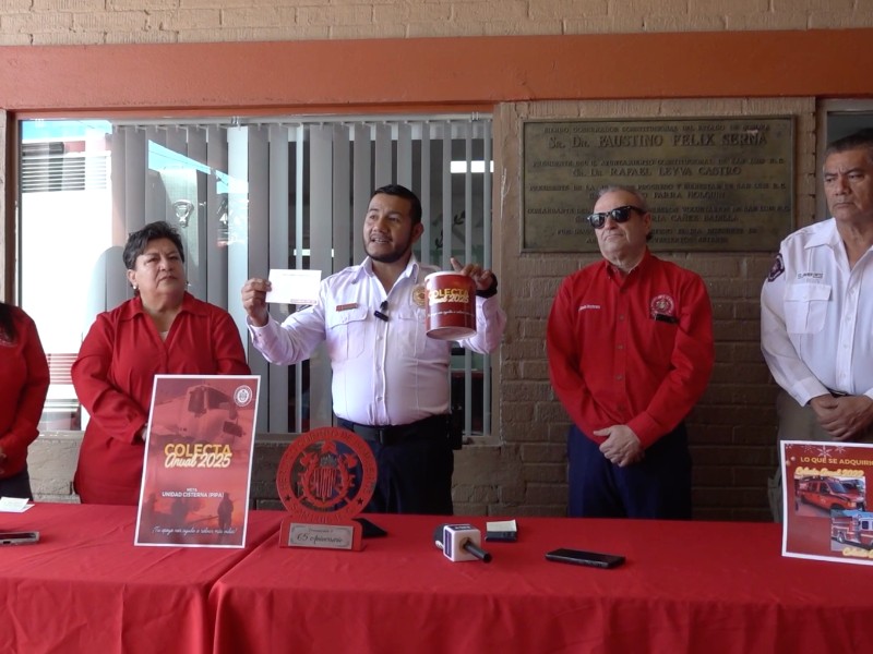 Bomberos Voluntarios lanzan colecta para adquirir pipa