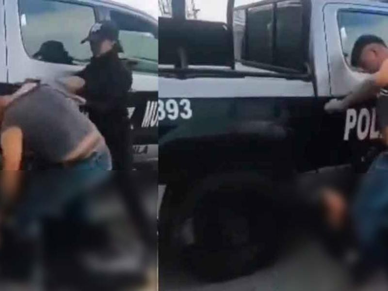 Borracho golpea a mujer policía para evitar ser arrestado