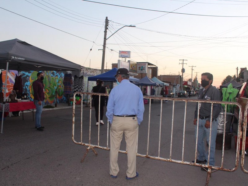 Brigadas Covid controlan movilidad en los tianguis