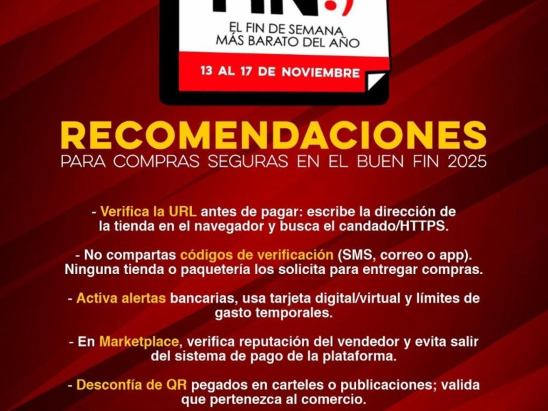 Brinda unidad cibernética orientación para evitar fraudes durante buen fin