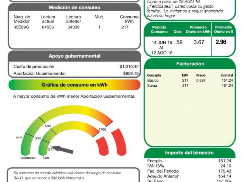 Brindarán 10 mil apoyos para pagar la luz ante contingencia