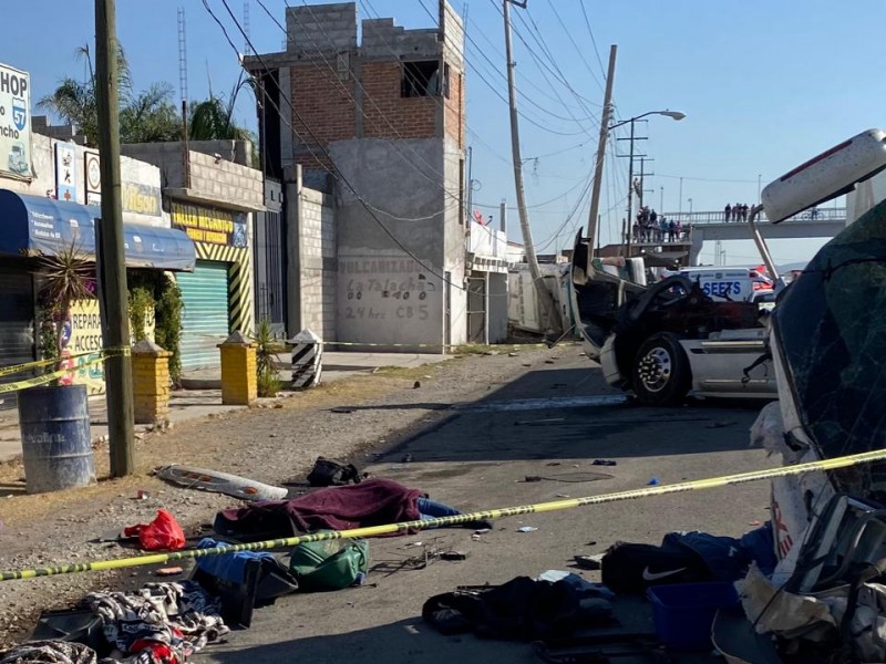 Brutal accidente en Carretera a San Luis