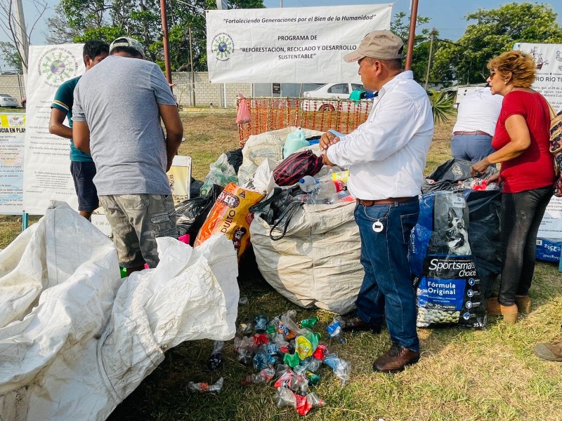Buena respuesta en jornada de reciclaje en Tampamachoco