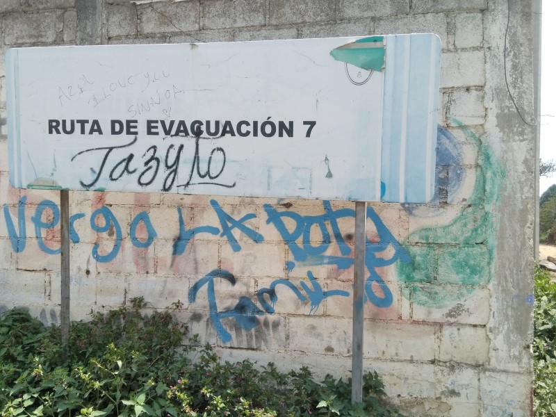Buenas condiciones rutas de evacuación en San Pedro Benito Juárez