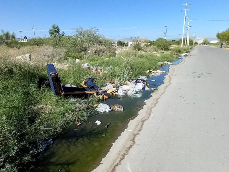 Bulevar pasa de ser vialidad a convertirse en basurero