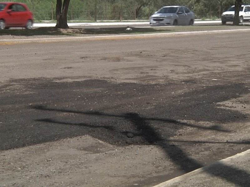 Bulevar Pino Payas afectada por grandes baches