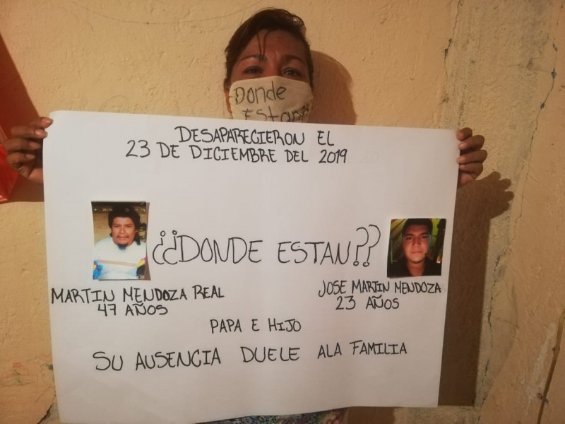 Busca a su esposo e hijo desde hace 6 meses