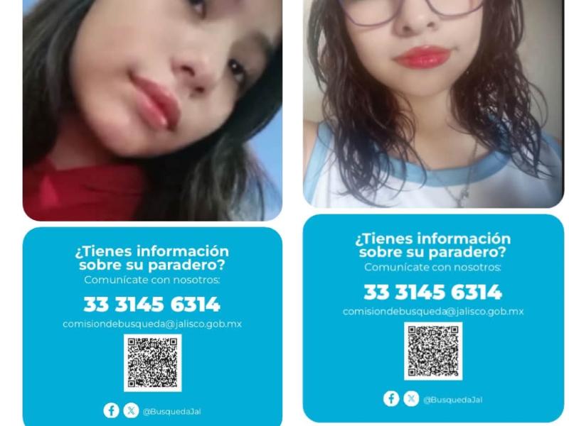 Buscan a dos hermanas desaparecidas en Tlajomulco; salieron de Valle de Tejeda