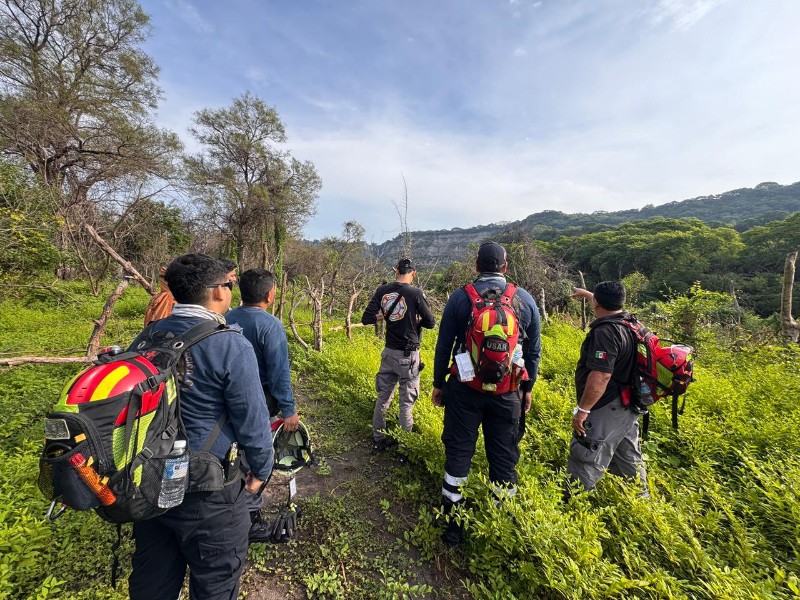 Buscan a hombre desaparecido en barrancas de La Caja