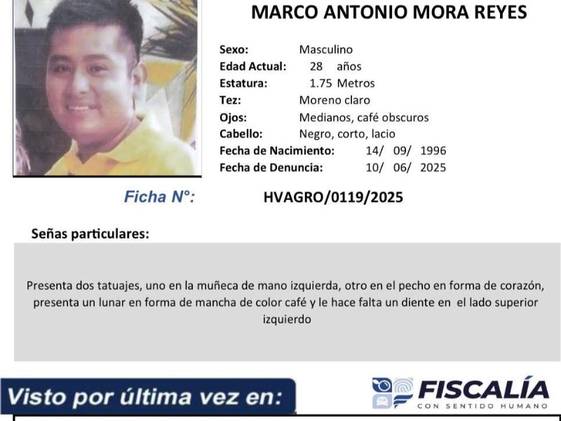 Buscan a joven desaparecido en Coyuca de Benítez