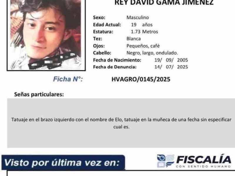 Buscan a joven desaparecido en Coyuca de Benítez