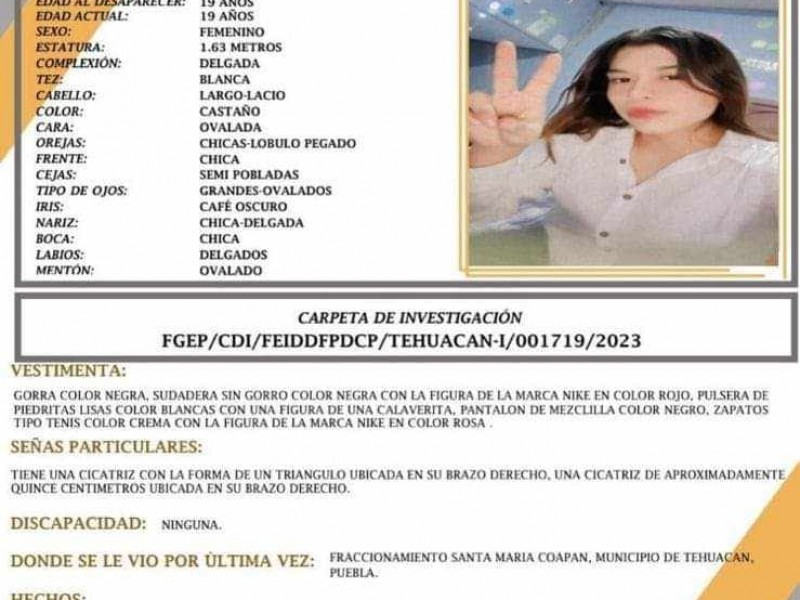 Buscan a joven desde el 11 de diciembre