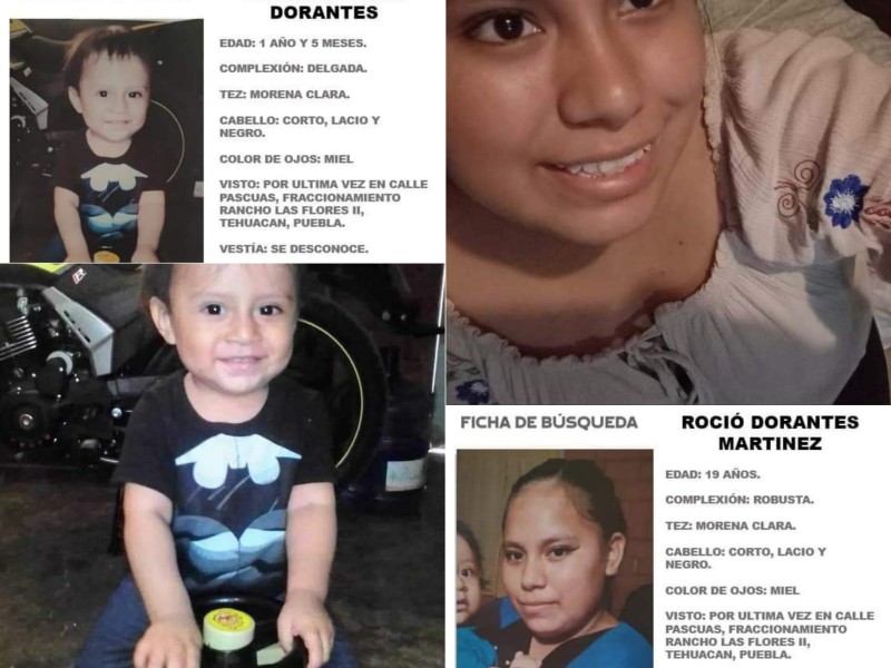 Buscan a madre e hijo