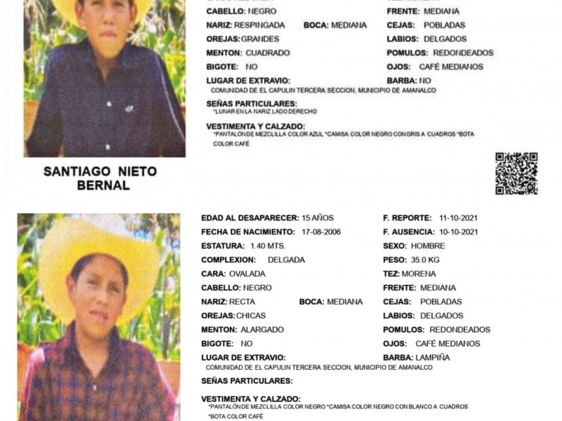 Buscan a menores desaparecidos en bosque del Edomex