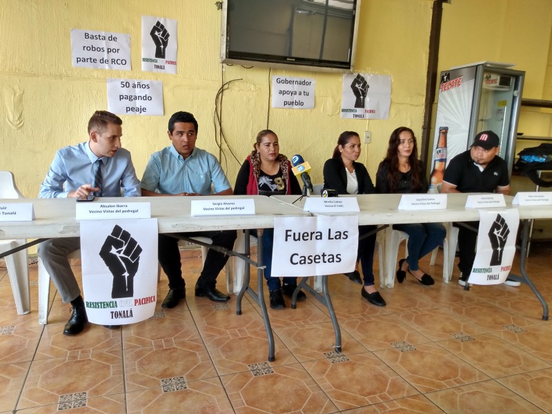 Buscan amparo colectivo para eliminar casetas en Tonalá