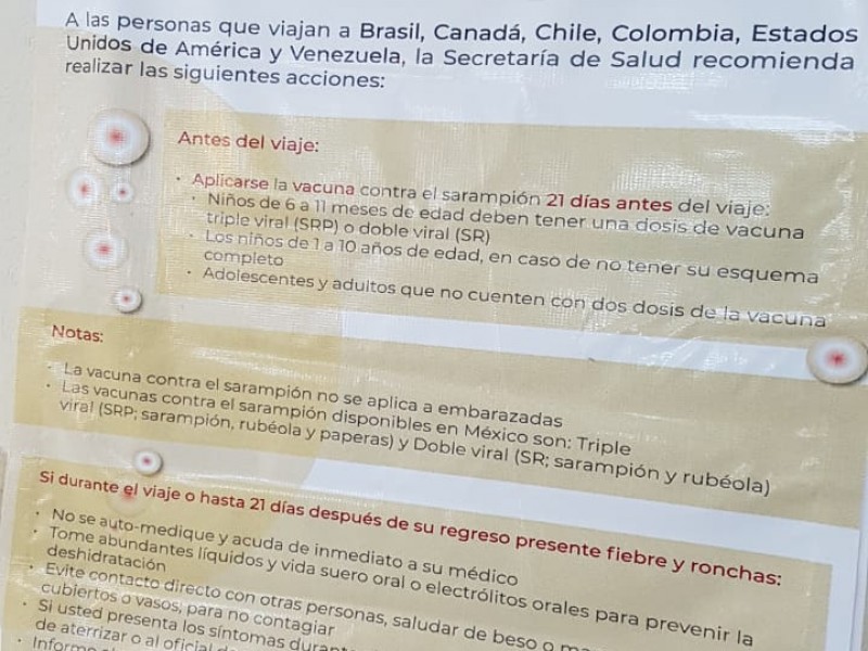 Buscan evitar contagios de sarampión en México