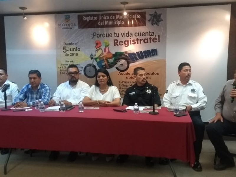 Buscan identificar cada motocicleta en Navojoa