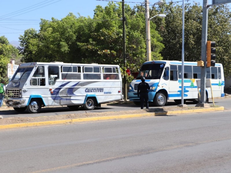 Buscan normalizar corridas del transporte público en Apatzingán