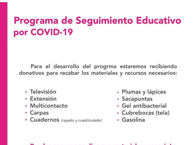 Buscan recaudar televisores para que niños lleven clases a distancia