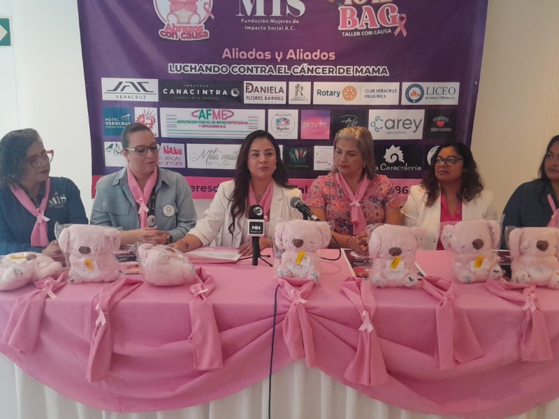 Buscan regalar 100 mastografías y radiografías con venta de peluches y tote-bags