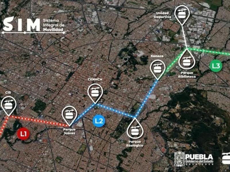 Cablebús de Puebla arranca obras en tres estaciones