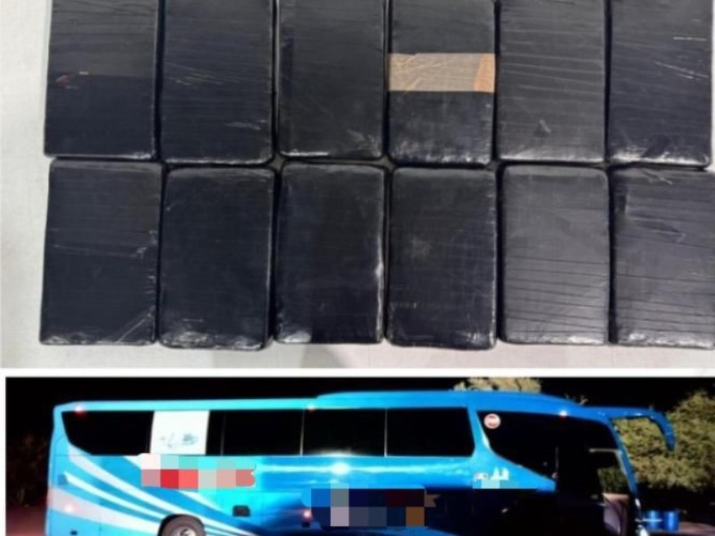 Caborca: Intentan cruzar 12 kilos de fentanilo en autobús