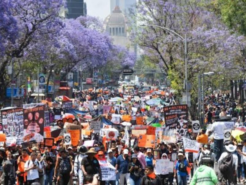 Cada vez más marchas en la Ciudad de México