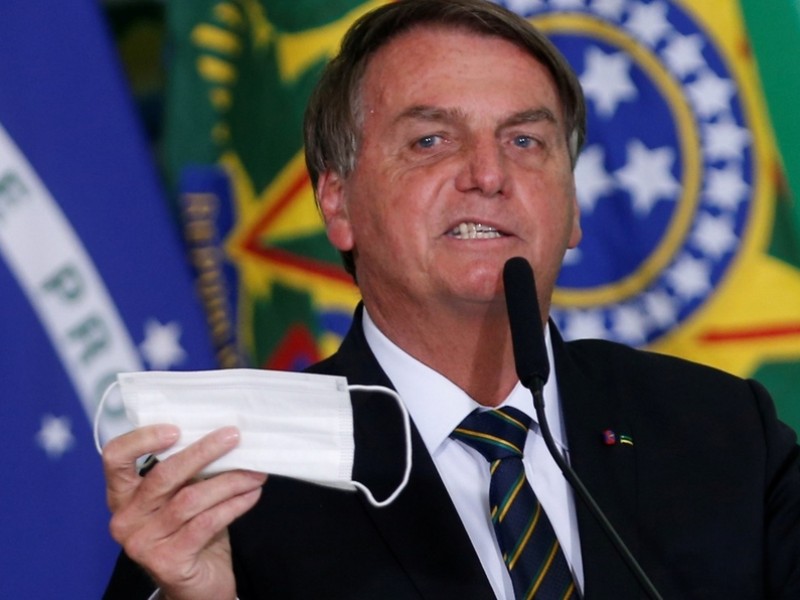 Cae aprobación de Bolsonaro por gestión de la pandemia Covid-19