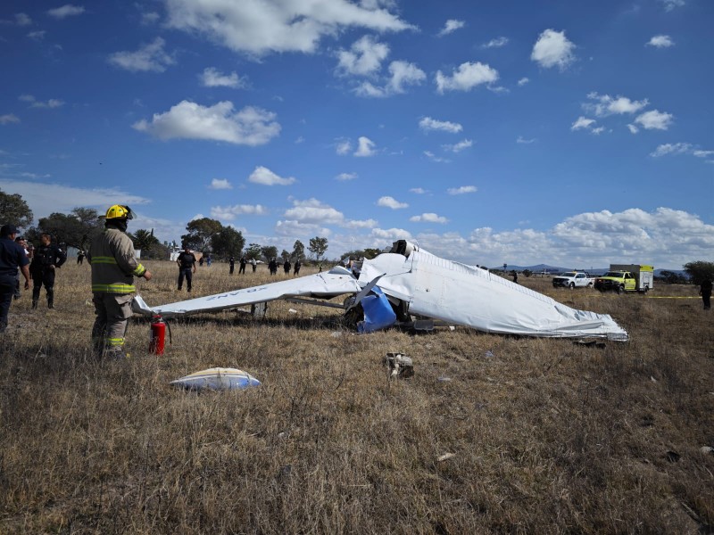 Cae avioneta cerca del Aeropuerto de Aguascalientes